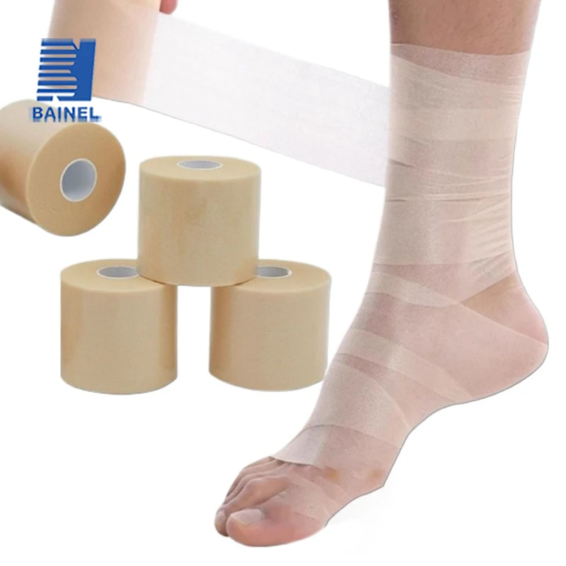 

5 Rolls Self Adhesive First Aid Skin Tape Elastic Patch for Sports First Aid Wound Plasters Tape