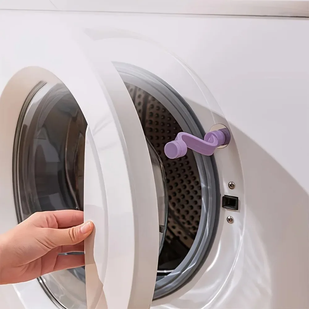 1pc laundry door safety lock - ventilated and anti mold, washing machine and bathtub protection clip, 0.79X3.94 inches image 6