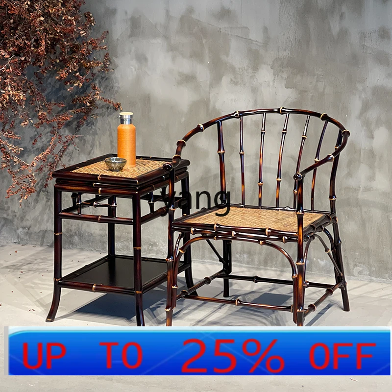 LH Ming style edge few handmade round bamboo antique corner few Chinese style tea main bubble few flower pot rack