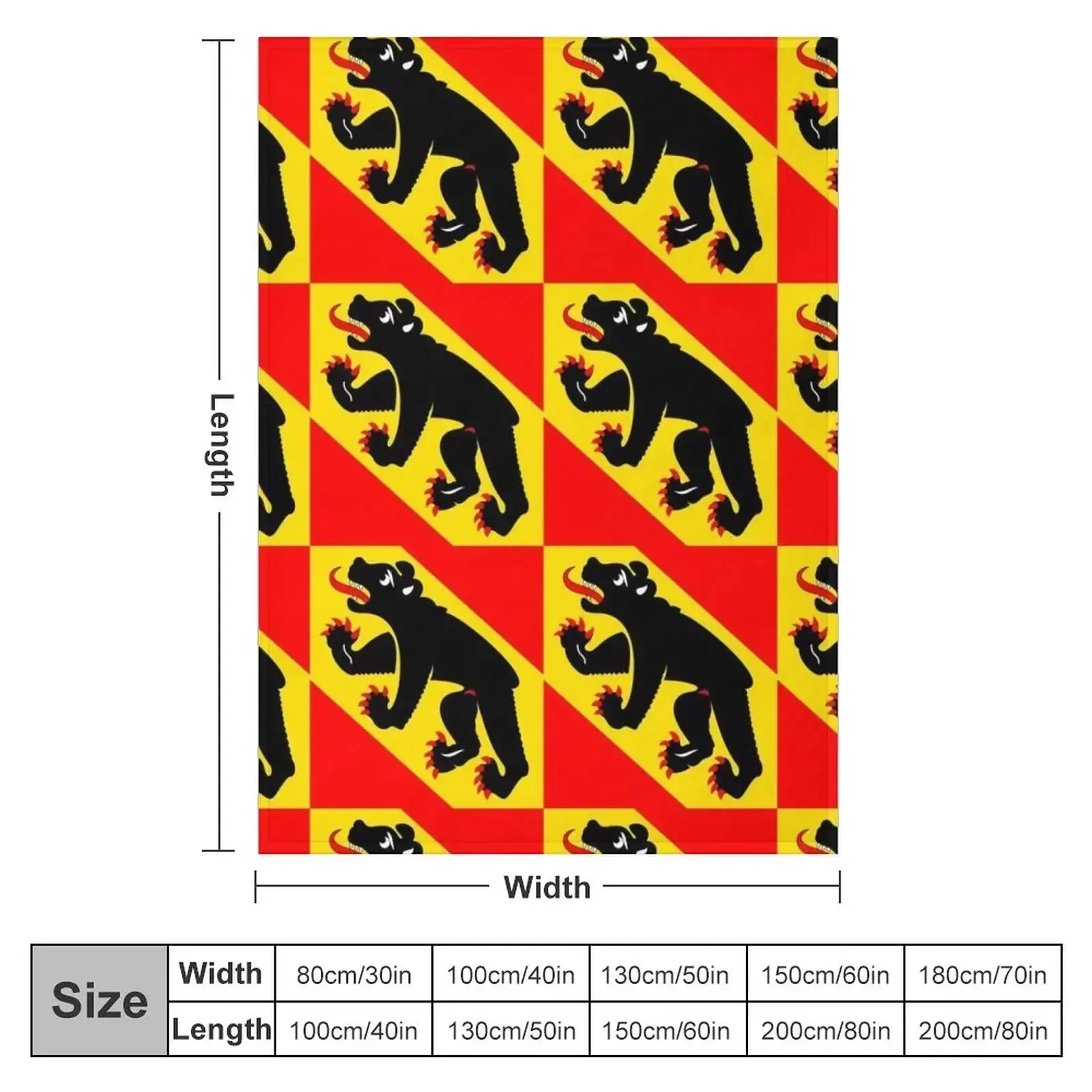 Flag of Bern Canton Throw Blanket Sofa Quilt Summer Beddings Plaid on the sofa Blankets