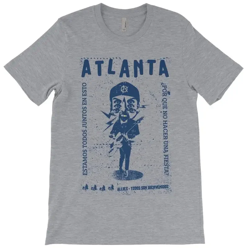 Atlanta T shirt Punk Music ATL Area Code 404 Souvenir Travel Sports Rock