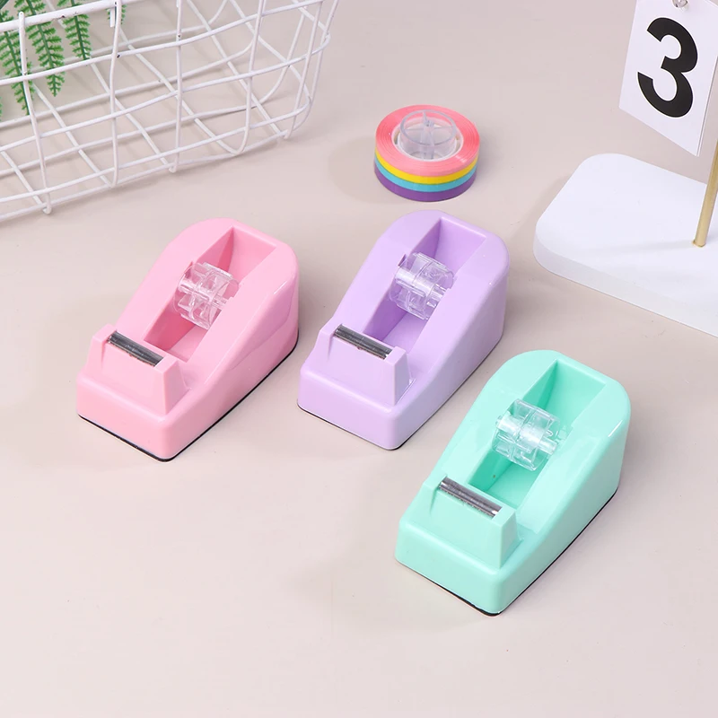 1Pc Snijder Voor Kantoorbenodigdheden Student Tape Box Macaron Kleur Kleine Gift Briefpapier