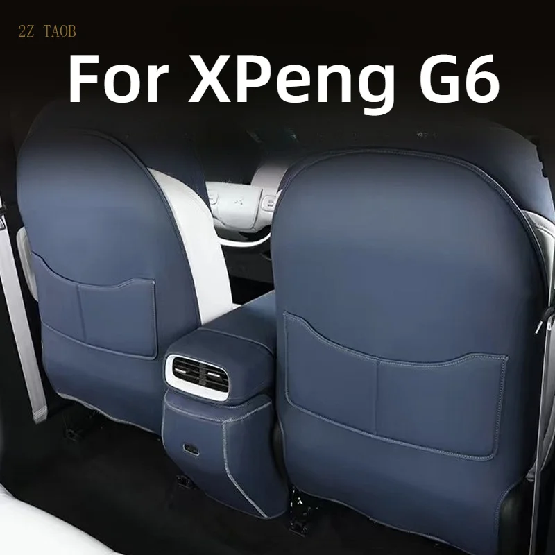 For XPeng G6 Car Seat Anti Kick Pad Rear Seat Back Protector Interior Modification