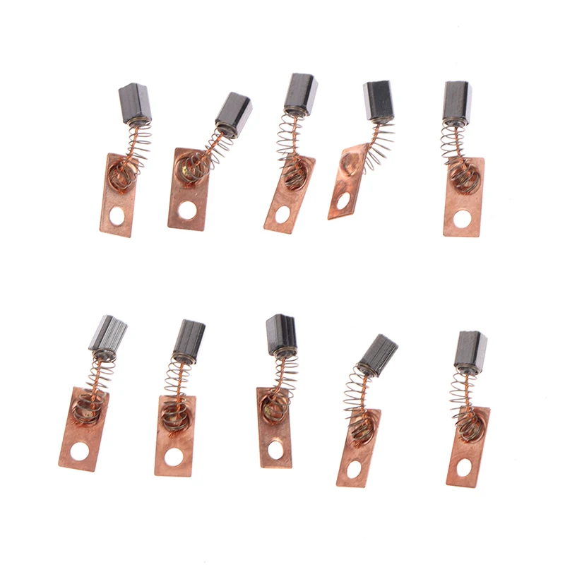 10 Pcs Electric Motor Carbon Brushes Replace Dental Grinding Machine Micromotor Handpiece 3X3X4.5MM