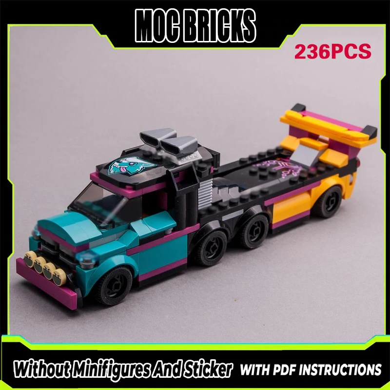 

Speed Racing Car Model MOC Building Bricks Top Tier Sports Car Modular Technology Gifts Holiday Assemble Children Toys Suit