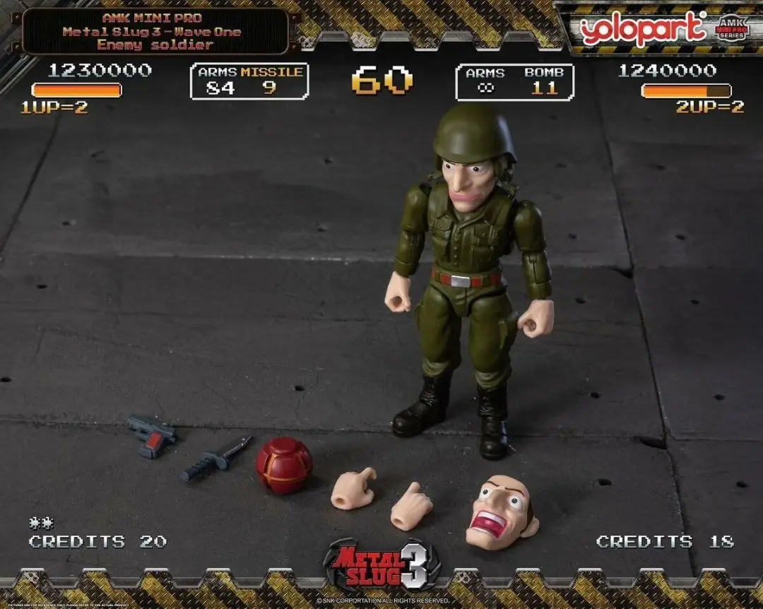 In-stock YOLOPARK Metal Slug 3 First Wave AMK Mini Series Marco Ostrich Vehicle Pre-assembled Action Figure Collectible Gift - view 2