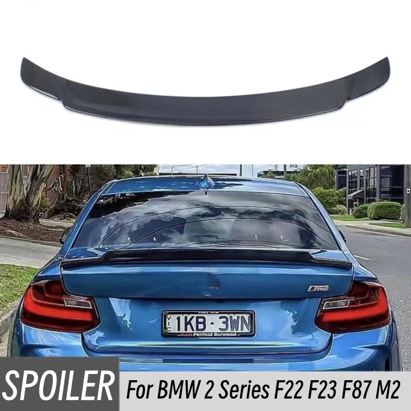 

For 2014-2020 BMW 2 Series F22 F23 F87 M2 Carbon Fiber Car Rear Trunk Lid Lip Bodykit Spoiler Wings Tuning Exterior Accessories