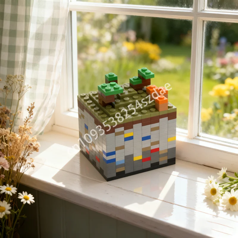 

1000 шт. MOC Mini Biome Savannah My Worlded, модель строительных блоков, рождественские подарки, архитектура, креативная образовательная игрушка, кирпич для детей