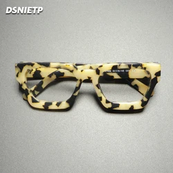 Luxury Thicken Acetate Reading Glasses Men Women Photochromic Anti Blue Light Prescription Glasses Myopia Hyperopia Eyewear