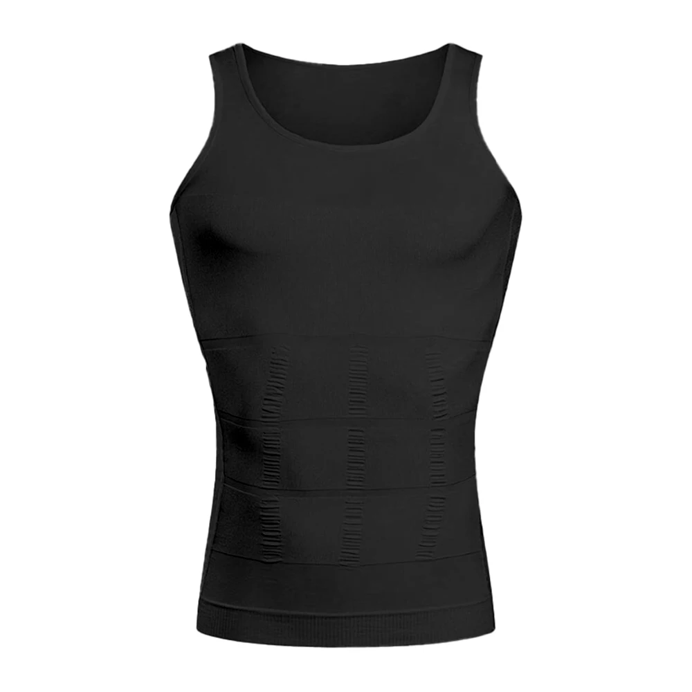 Herren Bauchkontrolle & Bruststraffung Kompressions-Weste Atmungsaktiver Komfortabler Körperformer Slim Fit Unterhemd