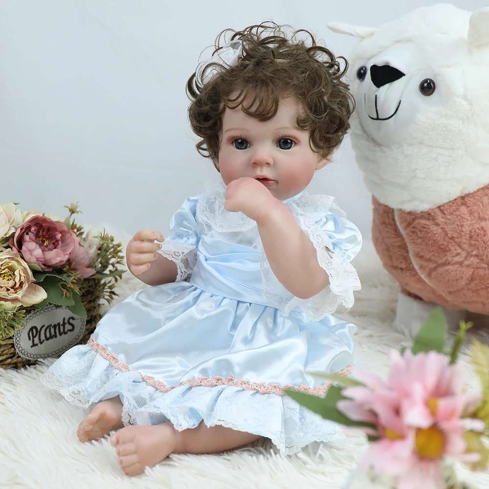 50CM Realistyczna Lalka Reborn Bebe Ariaana Cała z Silikonu Winylowa Lalka Noworodek Dziewczynka Księżniczka Zabawka dla Malucha Prezent na Boże Narodzenie Urodziny