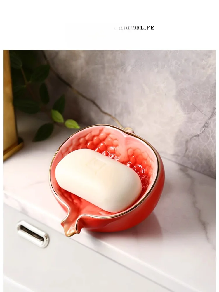 

Tlife Cerc Soap Di Drainage Soap Box Creative Batoom Luxury Pomeanate Soap Holder Nordic Sle Mass Appeal