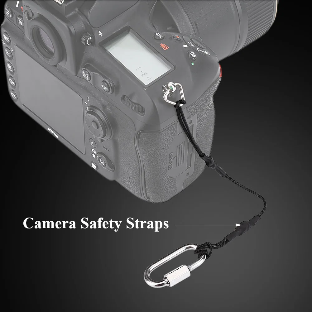 Camera Lanyard Camera Safety Rope   Camera Strap Safety Rope Tether with Clip Hook for DSLR Mirrorless Cameras