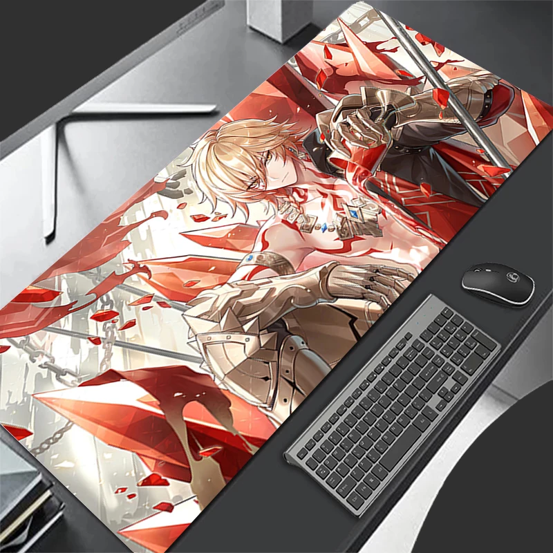 Tapis de souris accessoires de jeu d'ordinateur tapis de clavier HD bureau PC caoutchouc Honkai Star Rail Mydei tapis de souris décoration tapis de souris de bureau