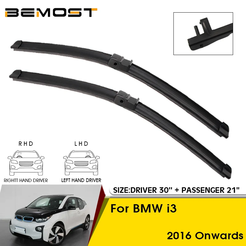 

Car Wiper Blades For BMW i3 2016 Onwards Windshield Windscreen Front Window Blades 30"+21" Car Accessories