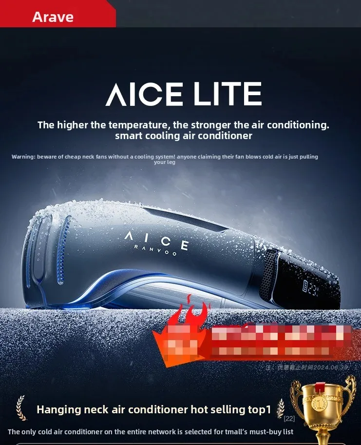 Neck air conditioner 2026 new neck cooling small fan small portable intelligent silent fan outdoor cooling artifact