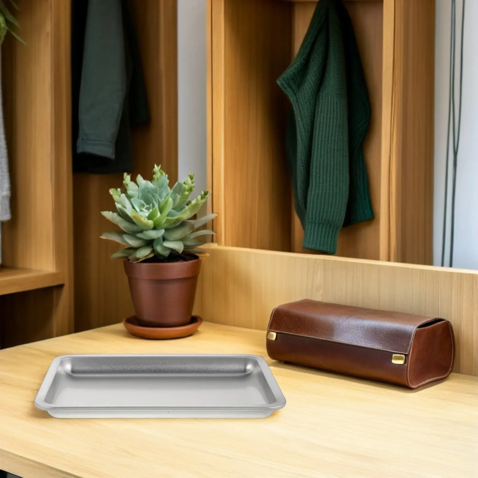 

Набор из 4 органайзеров для маникюрных инструментов из нержавеющей стали, металлические штабелируемые подставки для хранения принадлежностей для ногтей, для салонов красоты и ювелирных изделий