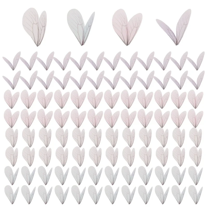 100 Pieces Wing Pendant Faux for butterfly Wings Craft Wings Earring Pendant for Diy Art Craft Women Jewelry