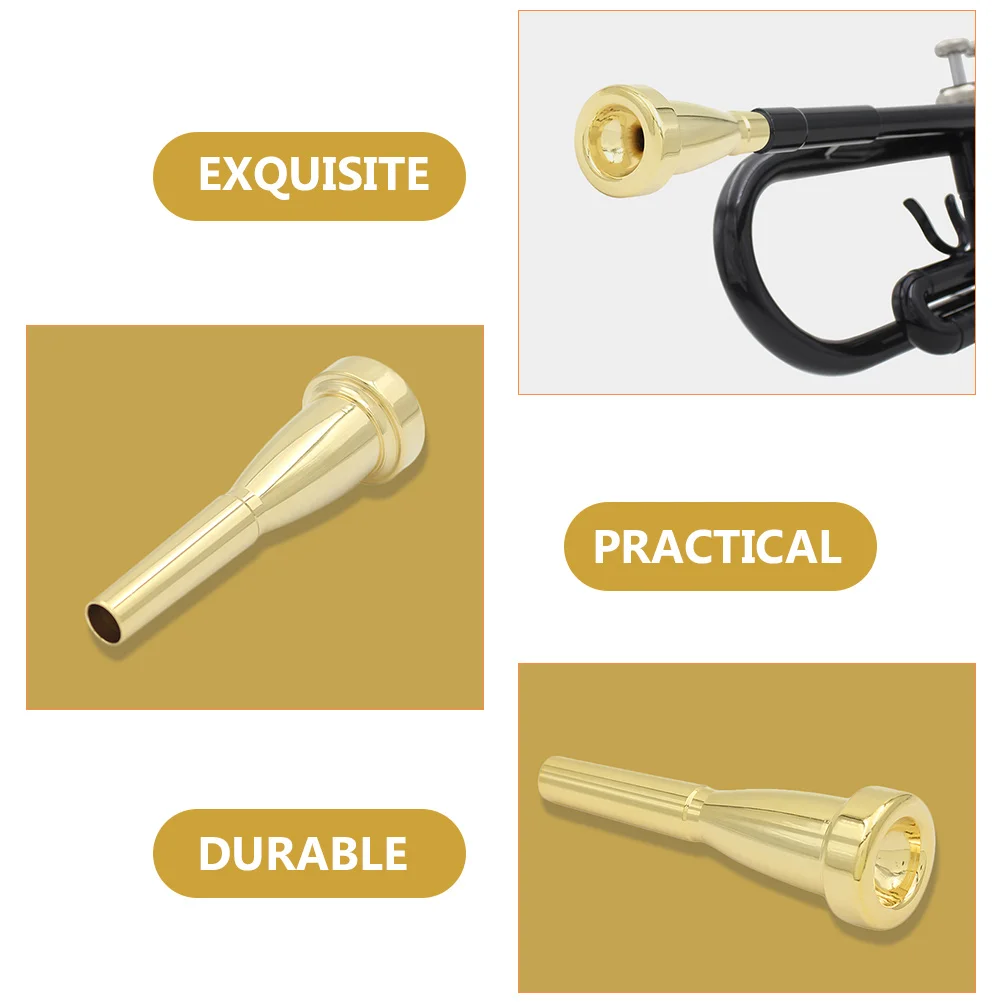 

Trumpet Mouthpiece Upgrade Durable Metal Replacement Accessory Instrument Part for Professional Practice and Musical Performance