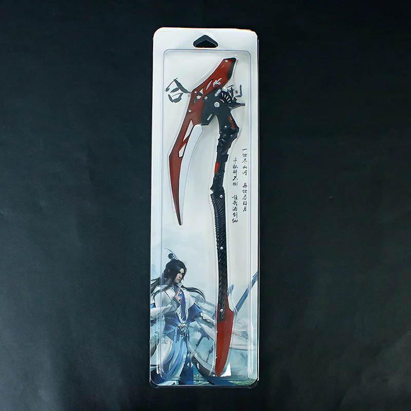 28cm Reaper Sickle Anime Figure Game Peripheral Metal Model Craftsmanship Desktop Decoration Ornaments Birthday Gift Toys