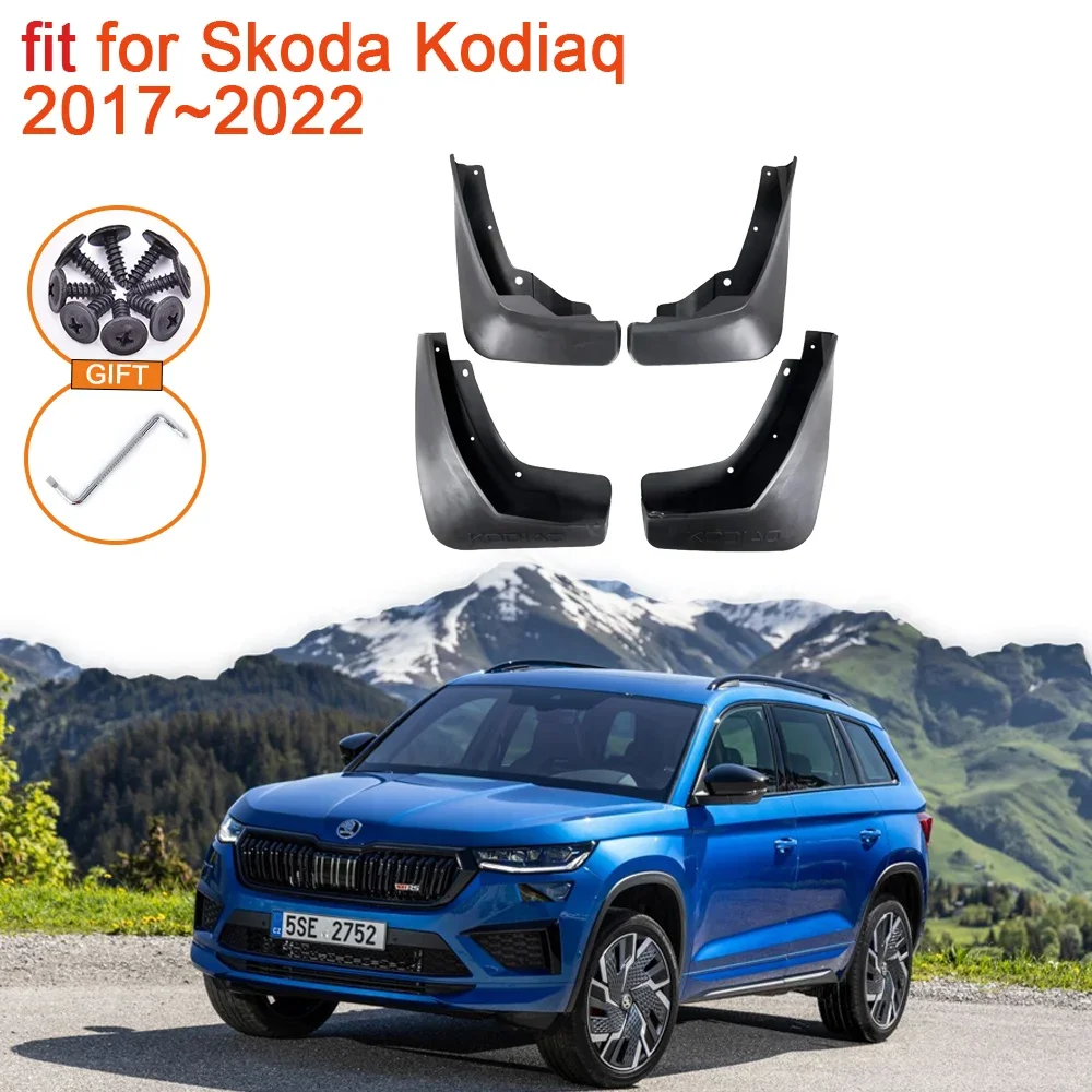 

MudFlap for Skoda Kodiaq 2017 2018 2019 2020 2021 2022 Accessories Mudguards Splash Guards Fender Flare 4x Autp Front Rear Wheel