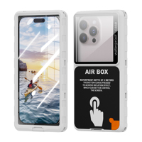 Shellbox-Waterproof Phone Case, New, Transparent, Universal, Underwater Touch Screen, Dust and Drop Protection, IP68, 6.9\