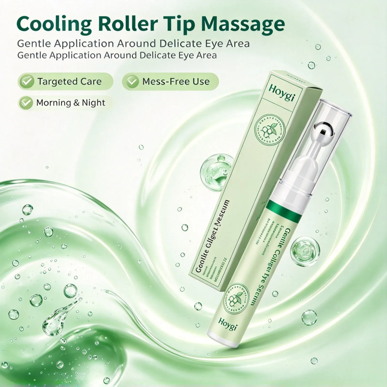 Collagen Eye Serum 15ml Fade Fine Lines Moisturizing Hydrating Reduce Puffiness Improve Dark Circles for Day Night Eye Area Care