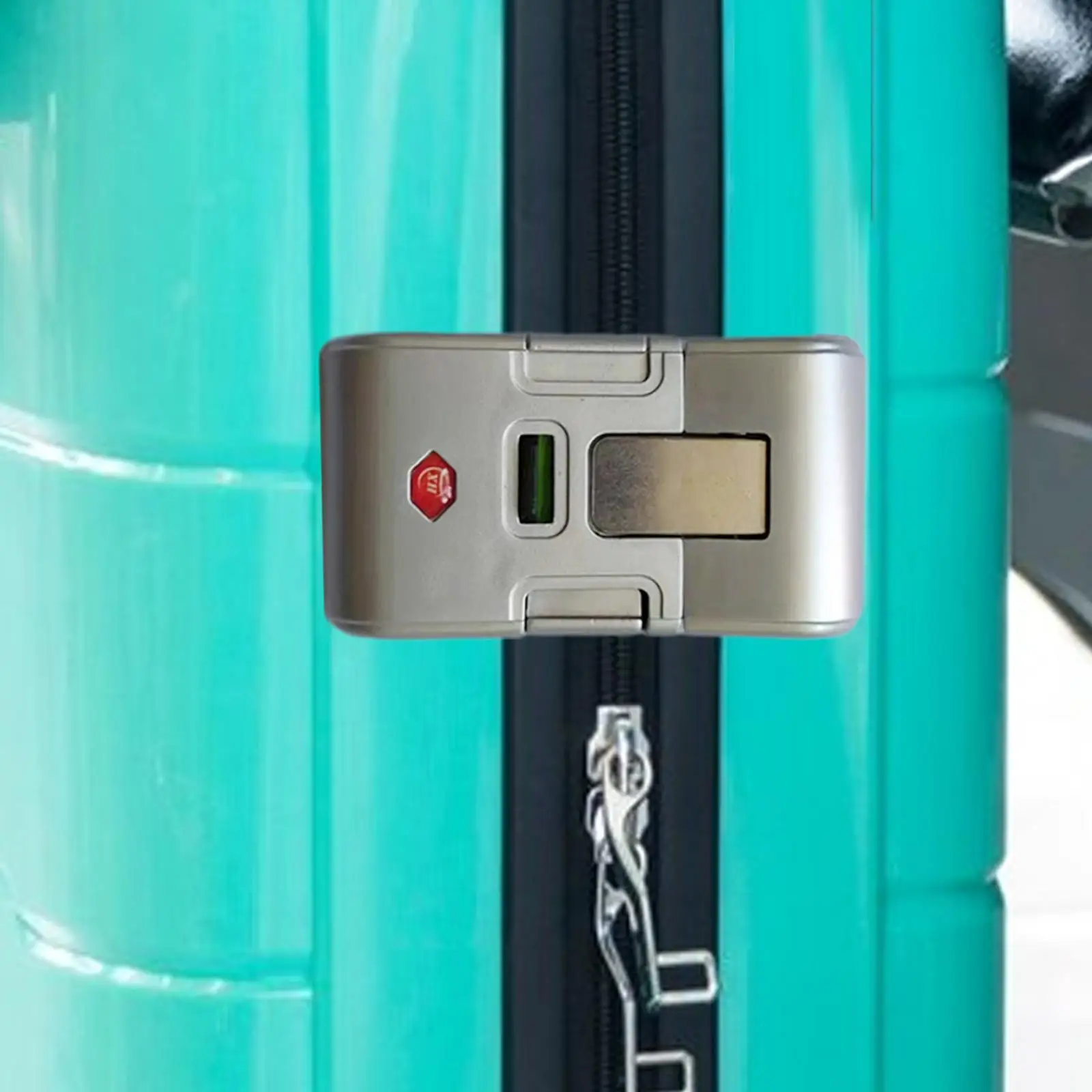 Silver Suitcase Lock Hasp with Screws Keyless Buckle for Luggage Case Briefcase Travel Security Sturdy Latch