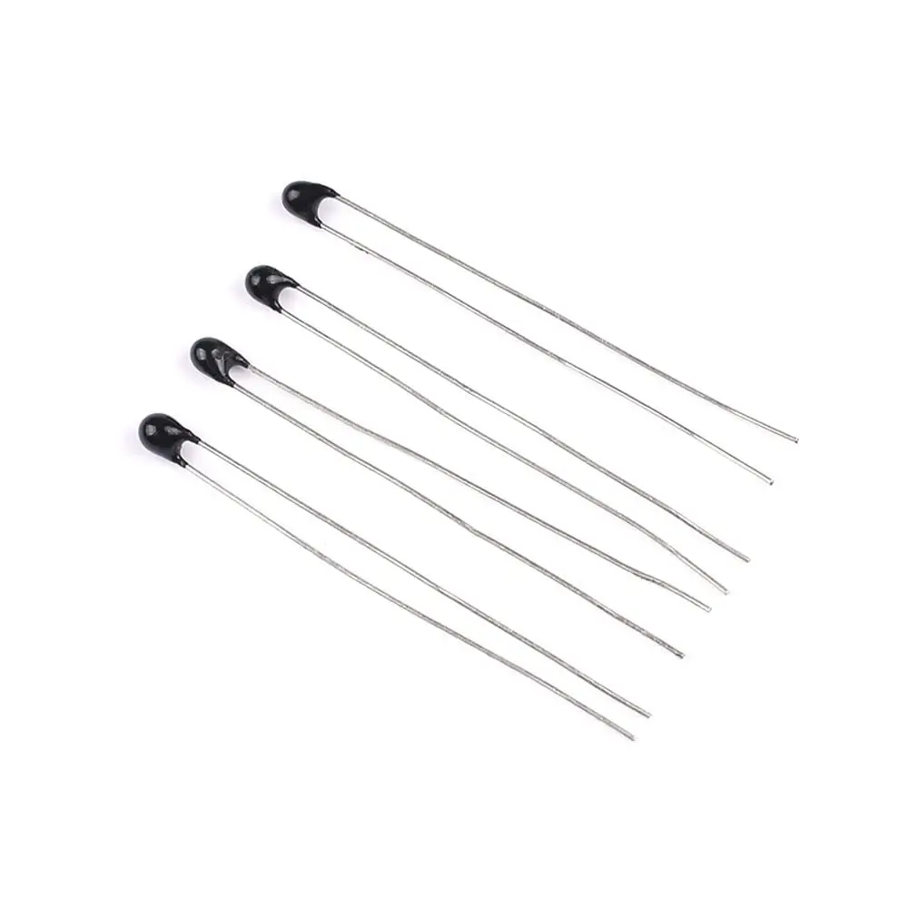 500PCS MF52AT NTC Thermistor 1K-100K B3950K 1% Match Head Black Head Type Temperature Sensor for Electronic DIY Projects