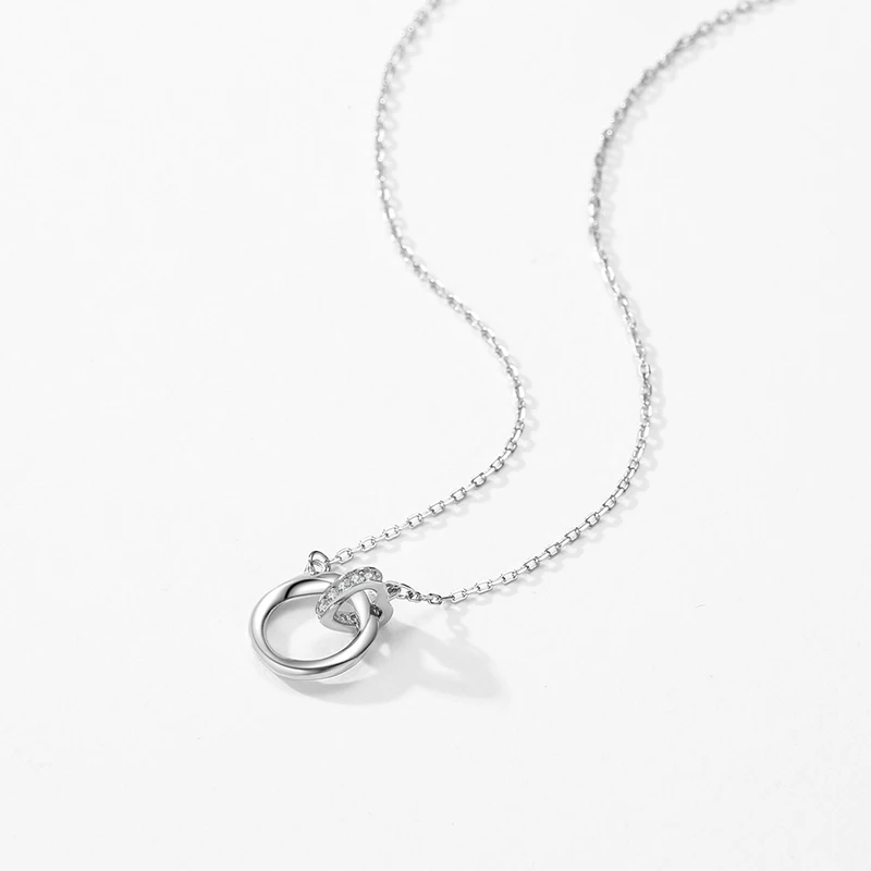 Ailmay 925 Sterling Silver Sparkling Clear CZ Romantic Heart Lock Design Pendant Necklace For Women Fine Jewelry Wedding Gift
