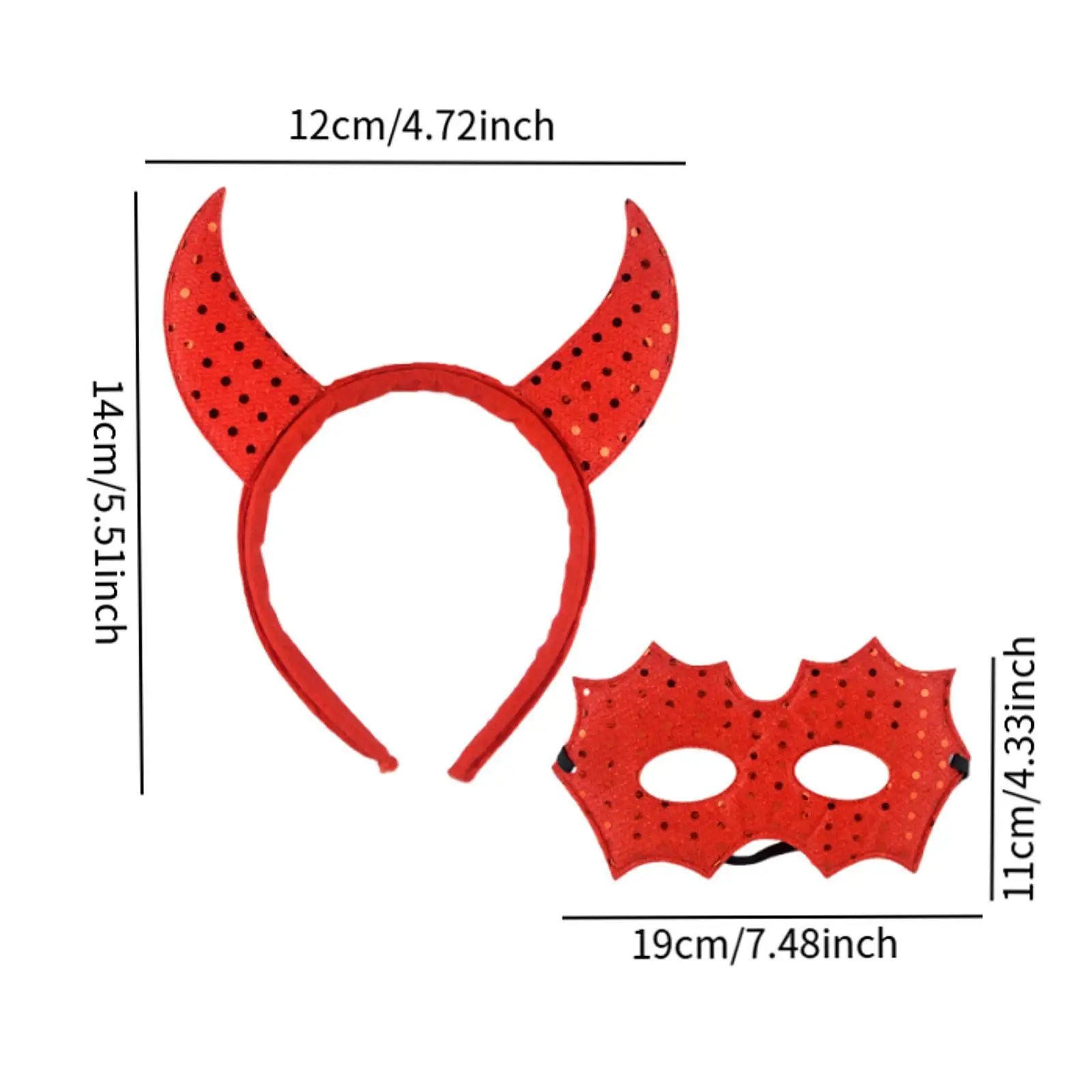 Halloween bandana fontes de festa para crianças cosplay diabo bandana para desempenho de palco masquerade vestir-se feriado carnaval