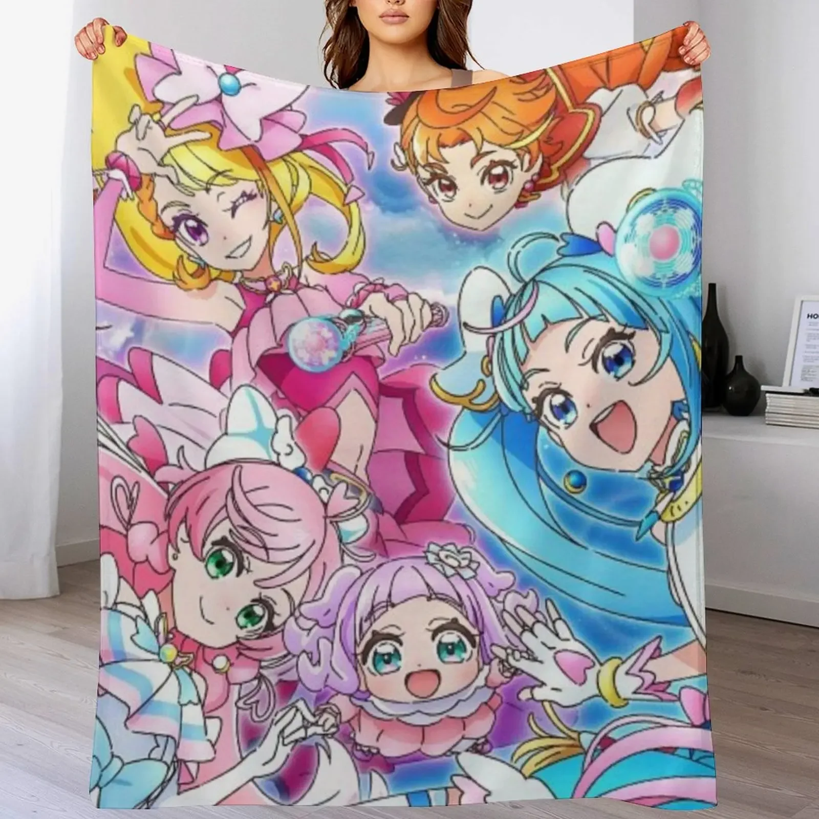 Hirogaru Sky Precure - Cover Post Throw Blanket Blankets For Baby Luxury Brand Blankets