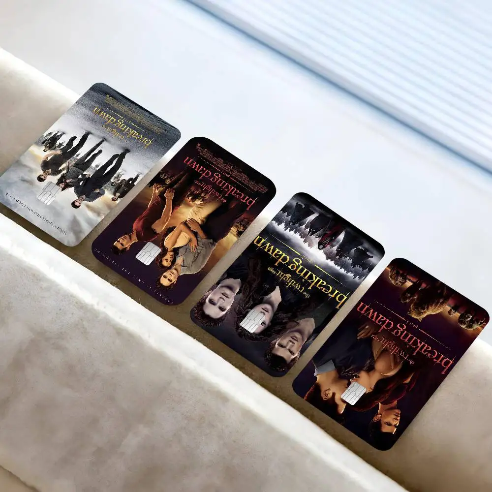 

Movie Twilight Anime Cartoon Bear Skin Sticker Film Tape Case For Big Credit Debit Card Front Side