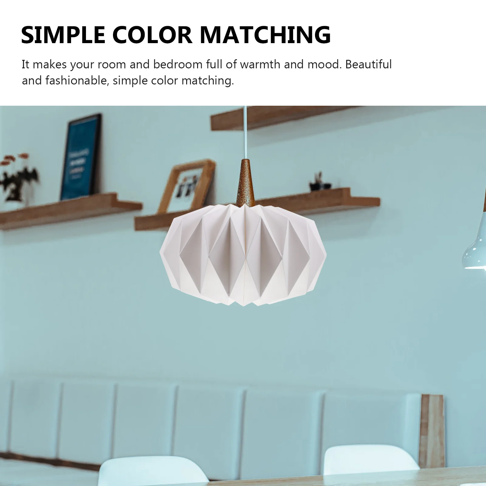 Ceiling Origami Lantern Shade Child Lamp Pleated Paper Lampshade Magnet Magnetic