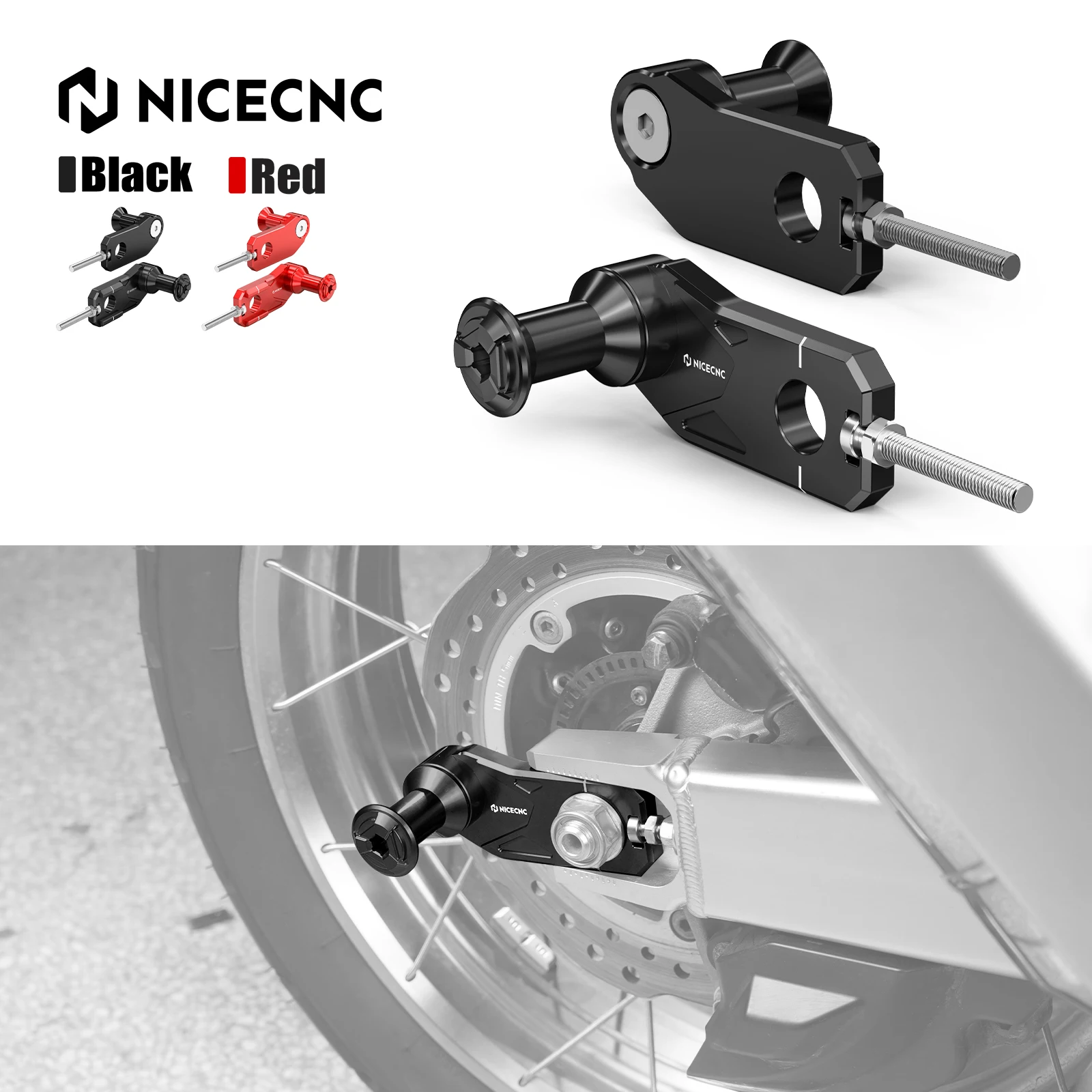 

For Honda CRF1100L Africa Twin 2020-2025 2024 Rear Chain Adjuster with Stand Hook For Honda CRF1100L Africa Twin Adventure Sport