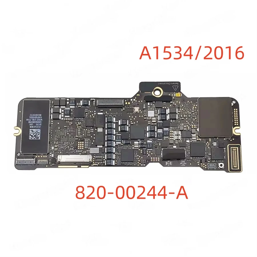 A1534 820-00045-A 820-00244-A motherboard for MacBook Retina, 12 inch logic board, 256/512GB, 2015, 2016, 2017