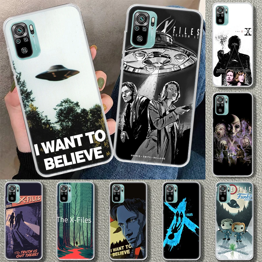 The X Files I Want to Believe Phone Case Cover for Xiaomi Redmi Note 13 12S 12 11 11S 11T 11E 10 Pro 10S 9 9S 9T 8 8T 7 Plus Pri