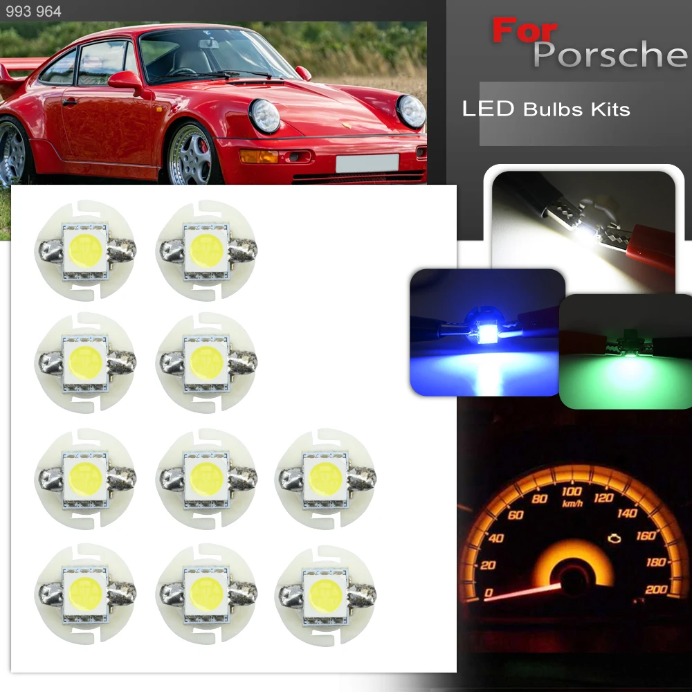 Led Gauge Speed Dash Bulbs Instrument Panel Cluster Light For Porsche 993 1995 1996 1997 1998 For Porsche 964 1989 1990-1994