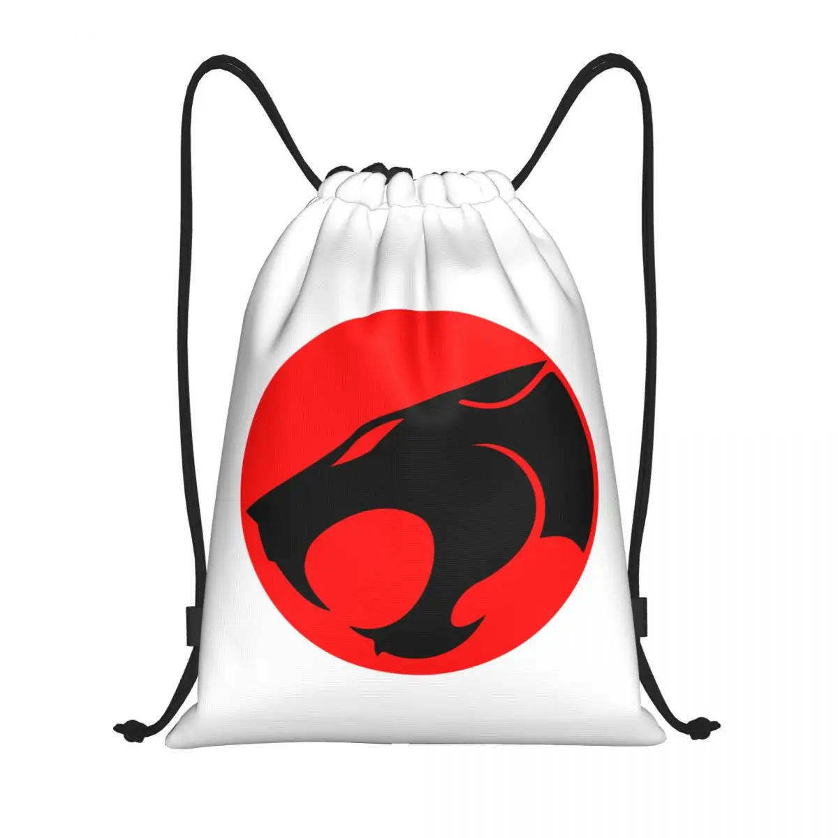 Custom Cartoon Anime Thundercats Drawstring Backpack Sports Gym Bag for Women Men Shopping Sackpack