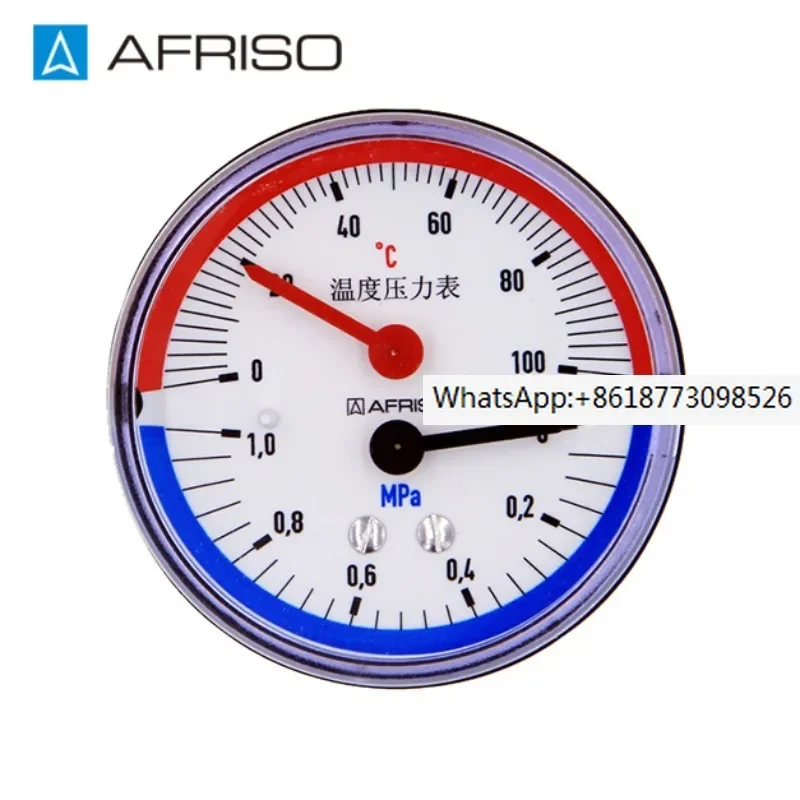 

AFRISO temperature and pressure gauge temperature and pressure integrated gauge water pressure gauge TM63 G1/4xR3/8 axial