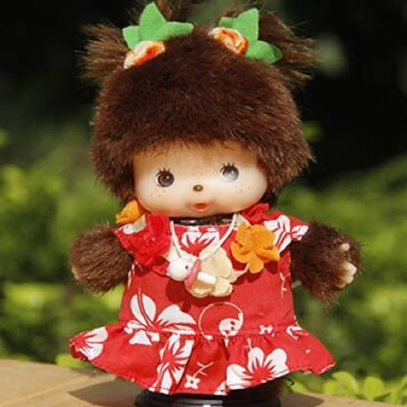 In Stock 15cm Mongon Monkey Kawaii Doll Keychain Bag Pendants Toy Hand Puppet Decompression Kawaii Doll Decoration Gift