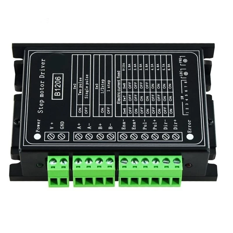 B1206 Stepper Motor Driver 6A for DC 20V~120V Micro-Step Resolutions for Nema 17 E65A