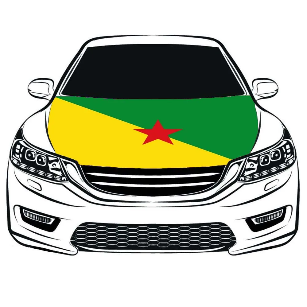 Guyana flag car Hood cover 3.3x5ft /5x7ft 100%polyester,engine elastic fabrics can be washed