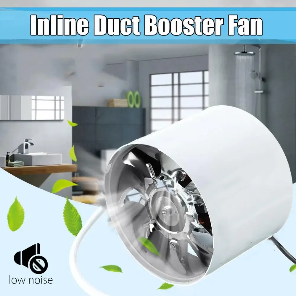 

4'' Inline Duct Ventilator Booster Kitchen Extractor Exhaust Fan Air Blower