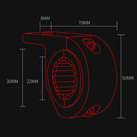 Tube Clamp Kit Aluminum Alloy Motorcycle LED Headlight Clamps Brackets Head Light Lamp Holder Support for Motorcycle Light Mount