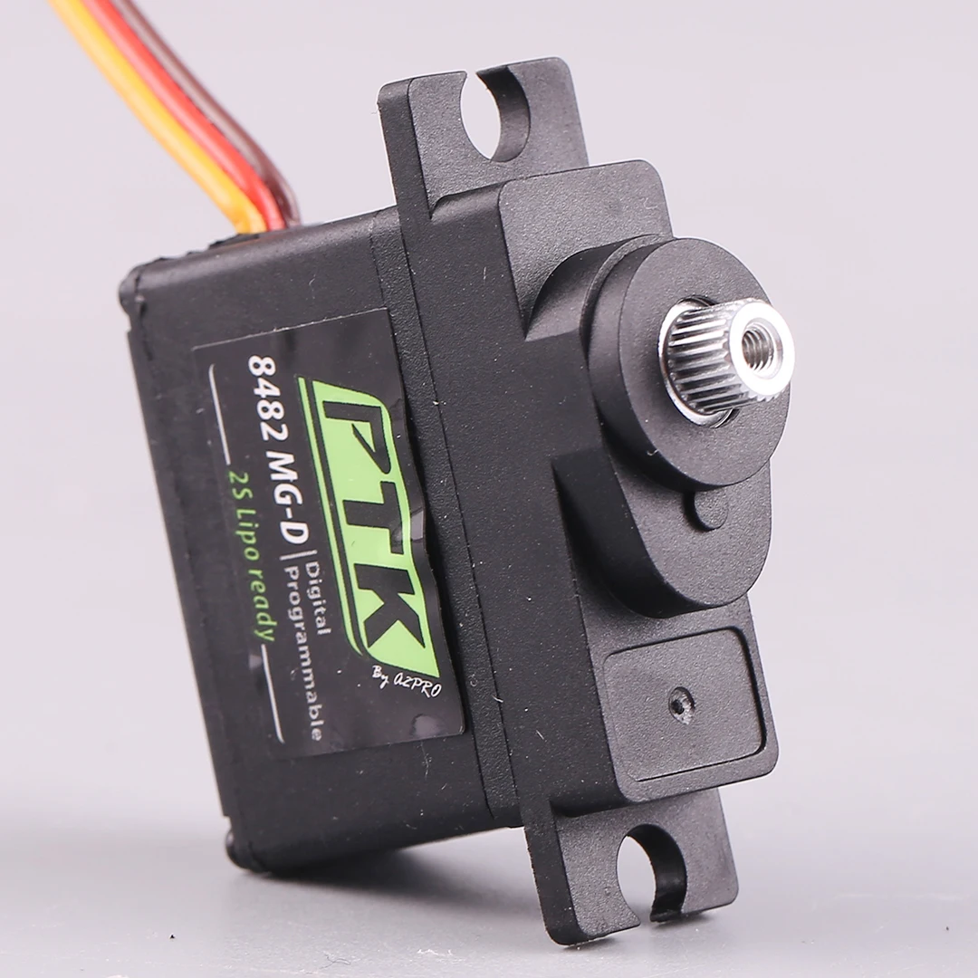 PTK8482 MG D servo petit engrenage métallique numérique à grande vitesse à aile fixe modèle d'avion haute pression servo