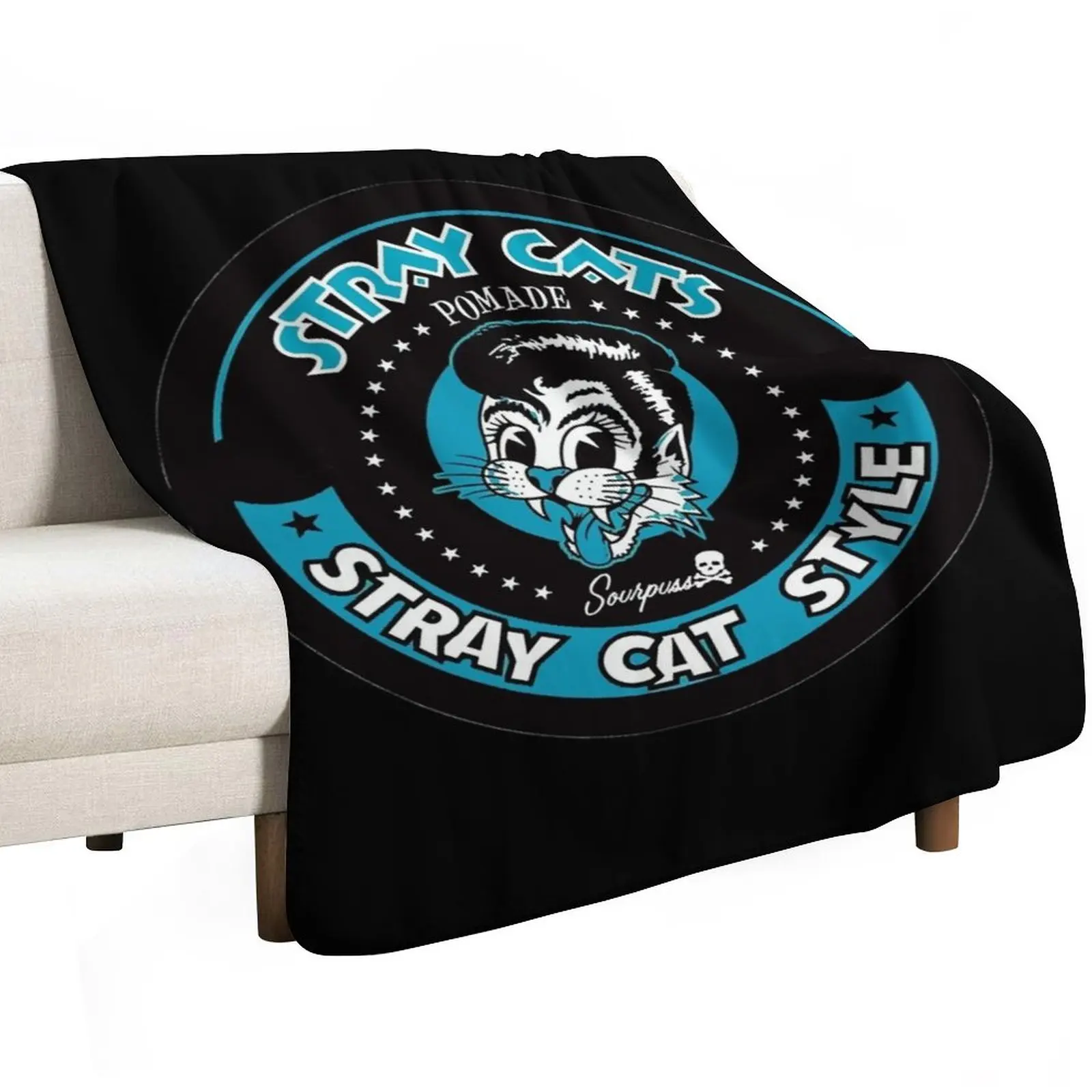 Stray Cats Style Throw Blanket Summer Beddings anime Weighted Stuffeds Comforter Softest Blankets