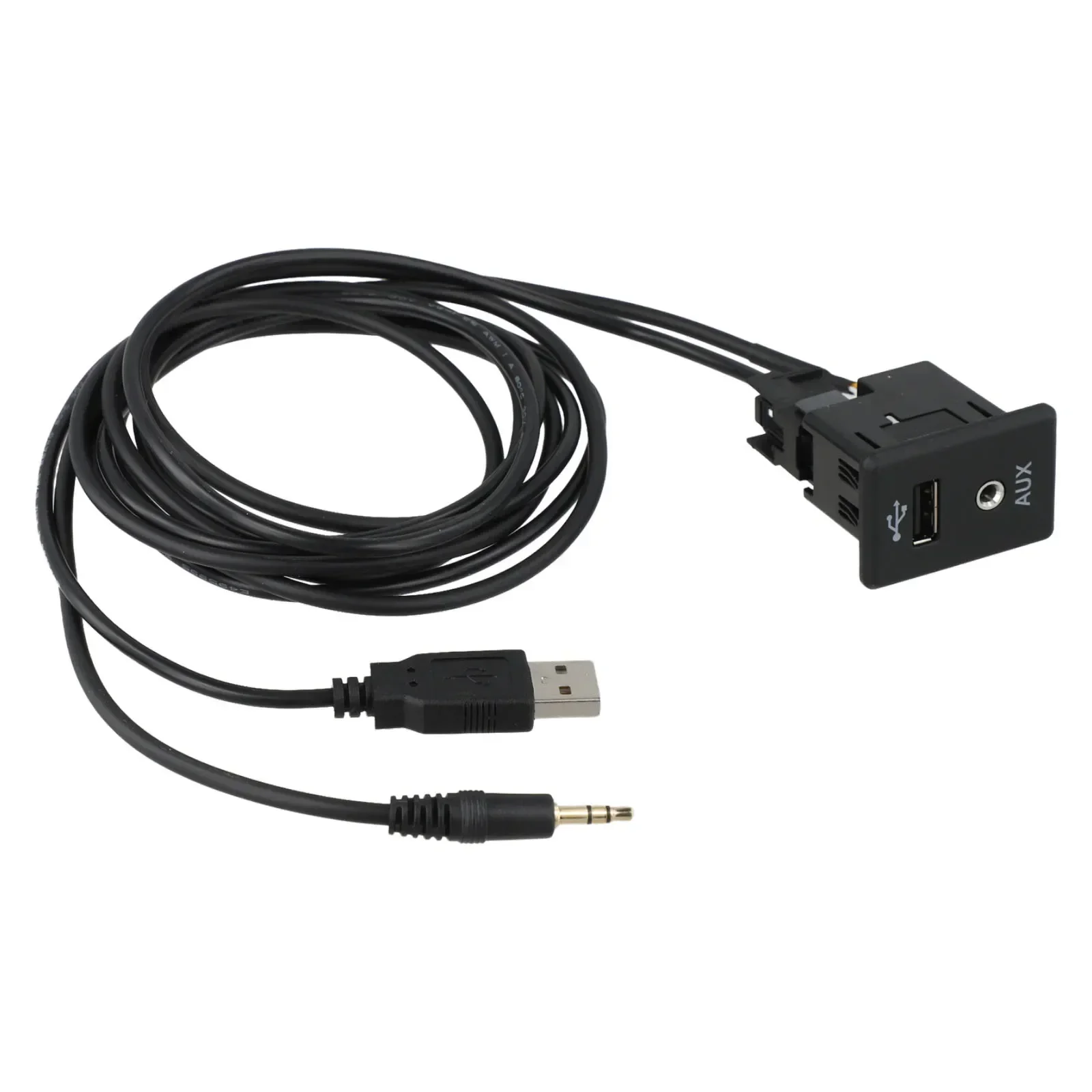 

Адаптер для автомобильной аудиосистемы, аудиоинтерфейсный кабель, установка в центральную консоль, прямая установка, быстрая установка, USB-интерфейс