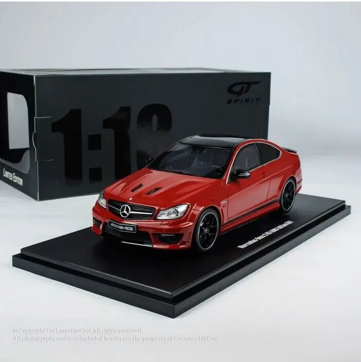 GT Spirit 1/18 For BENZ C63 AMG EDITION 507 Limit Resin Diecast Model Car Simulation Toys Boys Gifts Hobby Display Collection