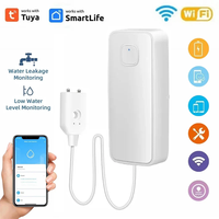 Tuya WiFi Water Leak Sensor Water Overflow Level Detector 80dB Sound Alarm System Leakage Security Protection monitor Smart Home